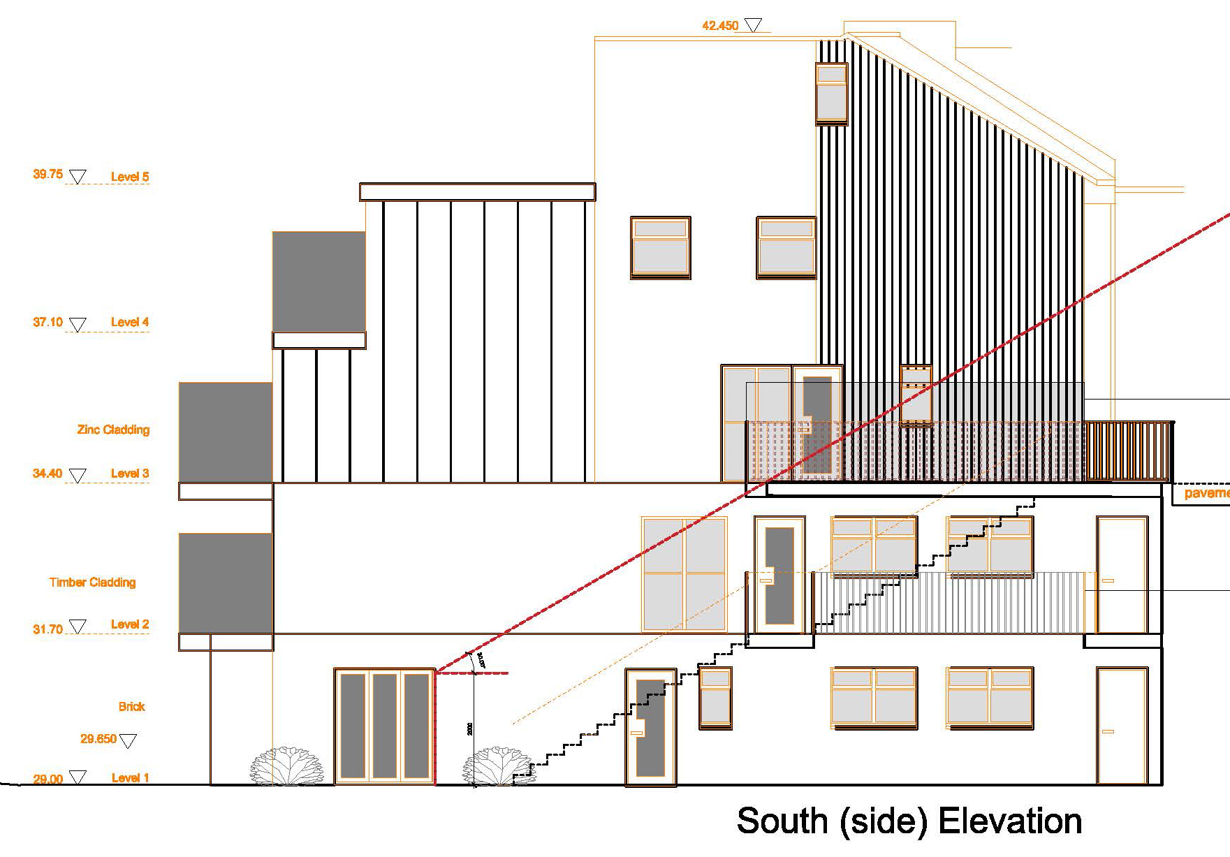Lot: 32 - LAND WITH PLANNING FOR FOUR FLATS -